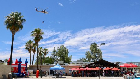 The NAS Lemoore vaunted Search and Rescue team made an appearance Friday afternoon.